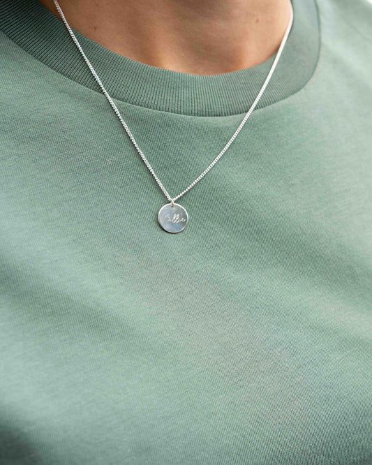 Ketting met ronde hanger - Zilver vanconcepts.be