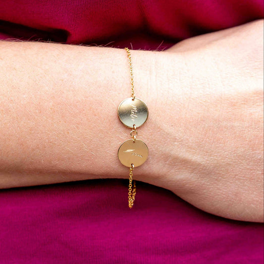 Armband met twee rondes - Gold filled vanconcepts.be
