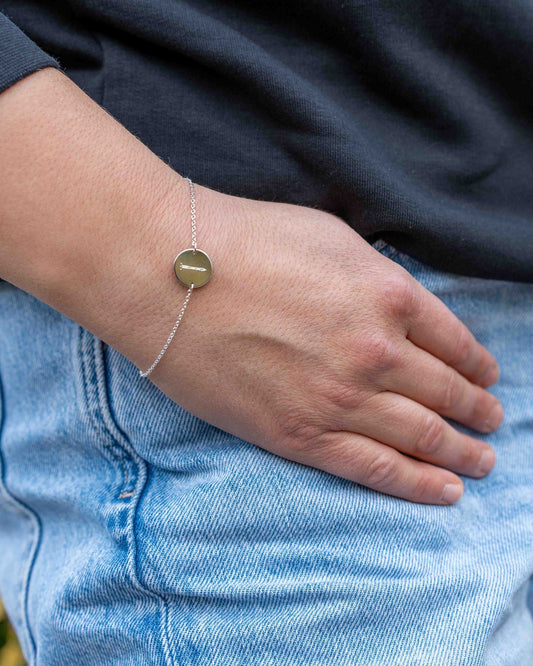 Armband met ronde - Zilver vanconcepts.be