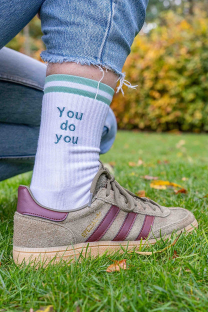 Sokken met tekst vanconcepts.be