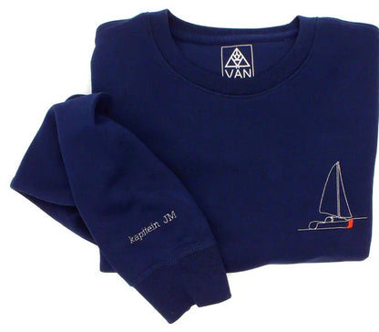 Trui met lijntekening of handgeschreven tekst vanconcepts.be