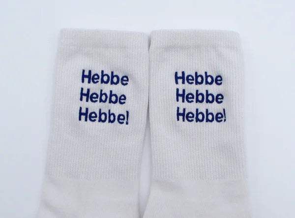 Sokken met tekst vanconcepts.be