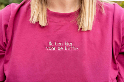 Oversized t-shirt dames met tekst vanconcepts.be
