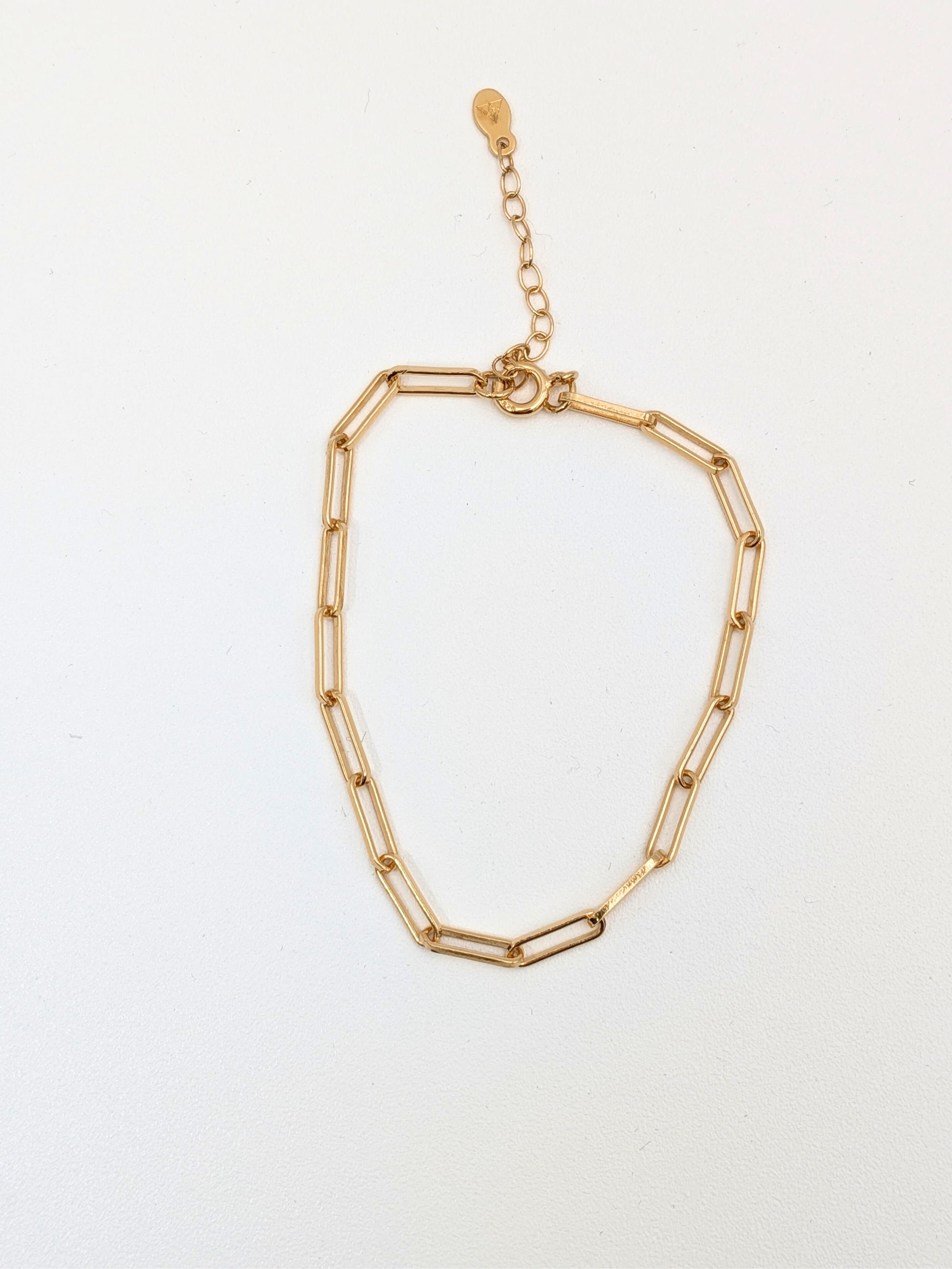 Armband grote schakel - Goud vermeil vanconcepts.be