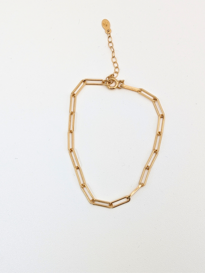 Armband grote schakel - Goud vermeil vanconcepts.be