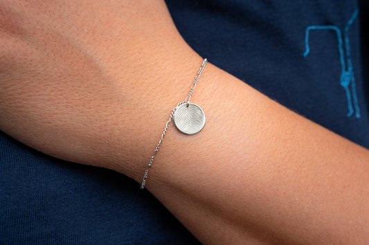 Armband met ronde hanger - Zilver