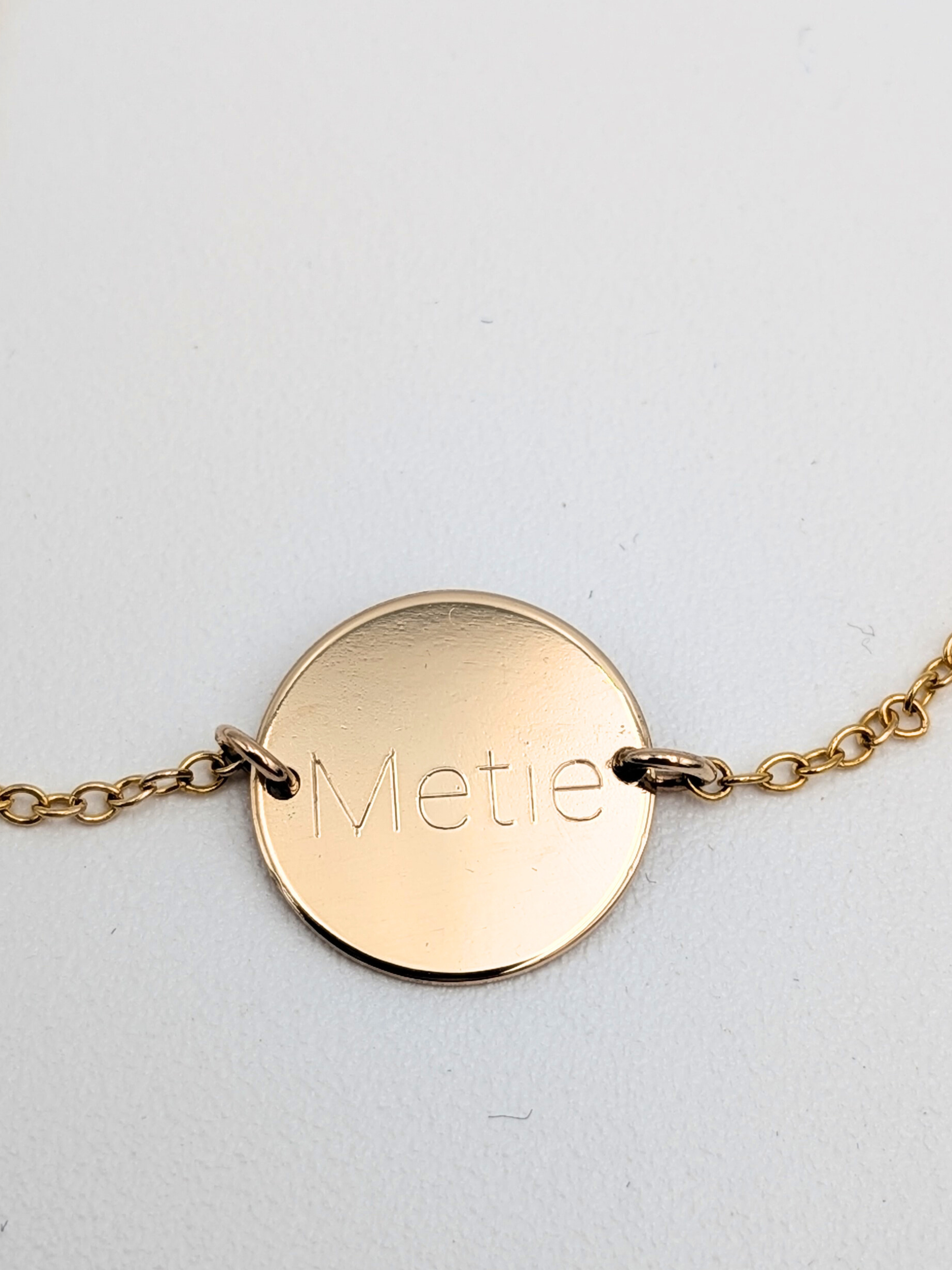 Armband met ronde - Gold filled vanconcepts.be