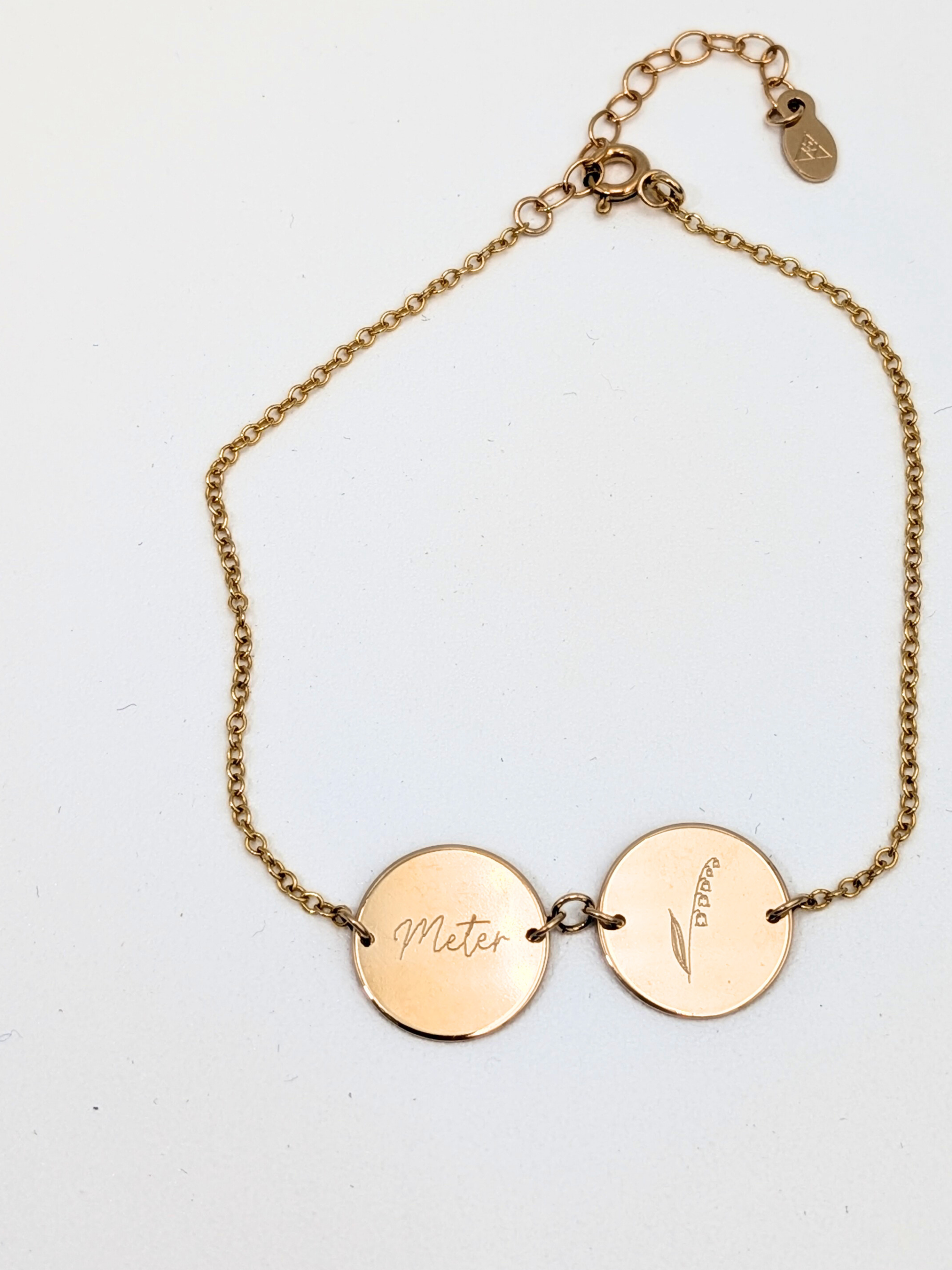 Armband met twee rondes - Gold filled vanconcepts.be