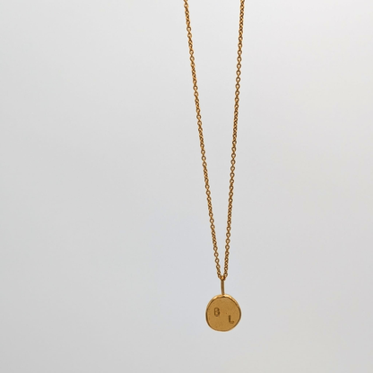 Bold Circle ketting - Goud vermeil vanconcepts.be