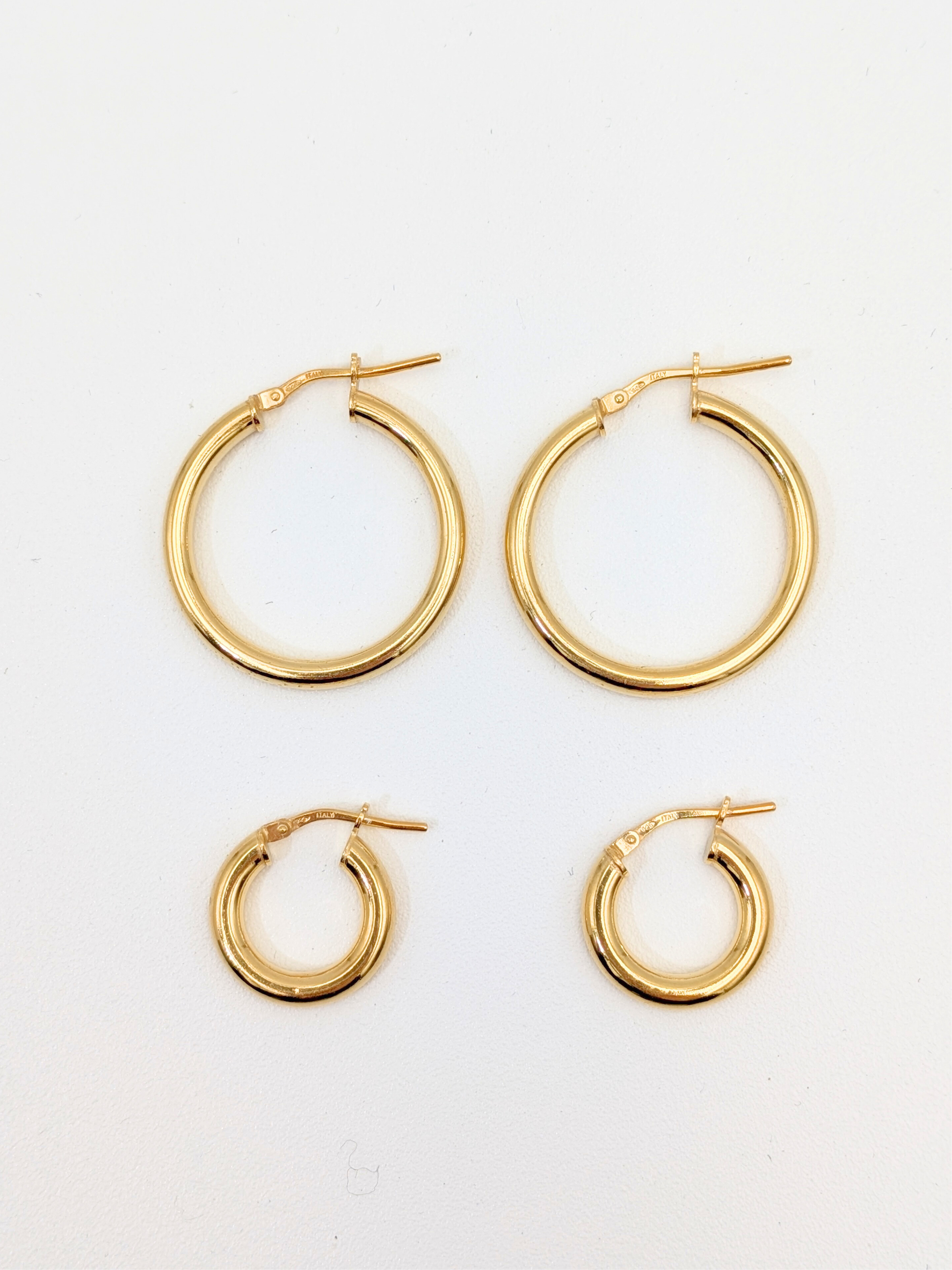 Bold hoops - Goud vermeil vanconcepts.be