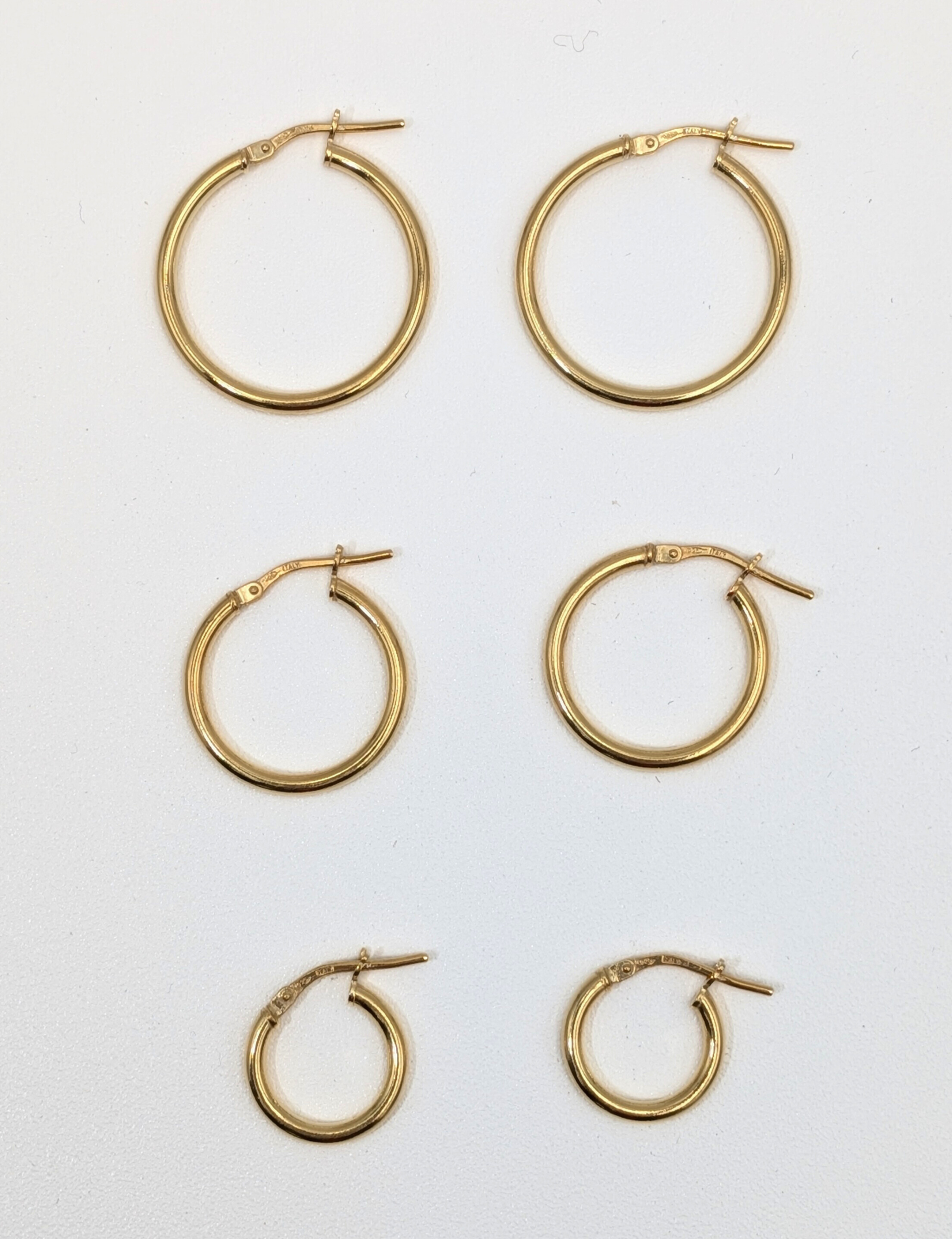 Classic hoops - Goud vermeil vanconcepts.be
