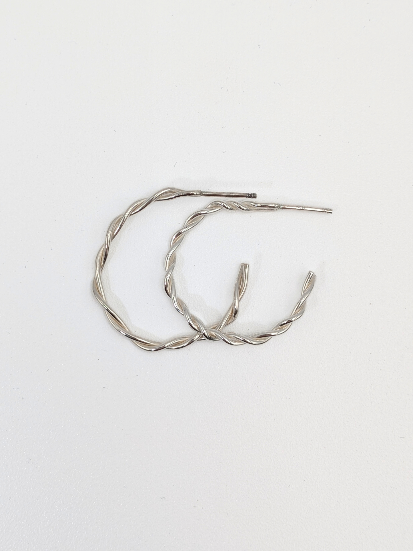 Geweven oorringen - Zilver vanconcepts.be