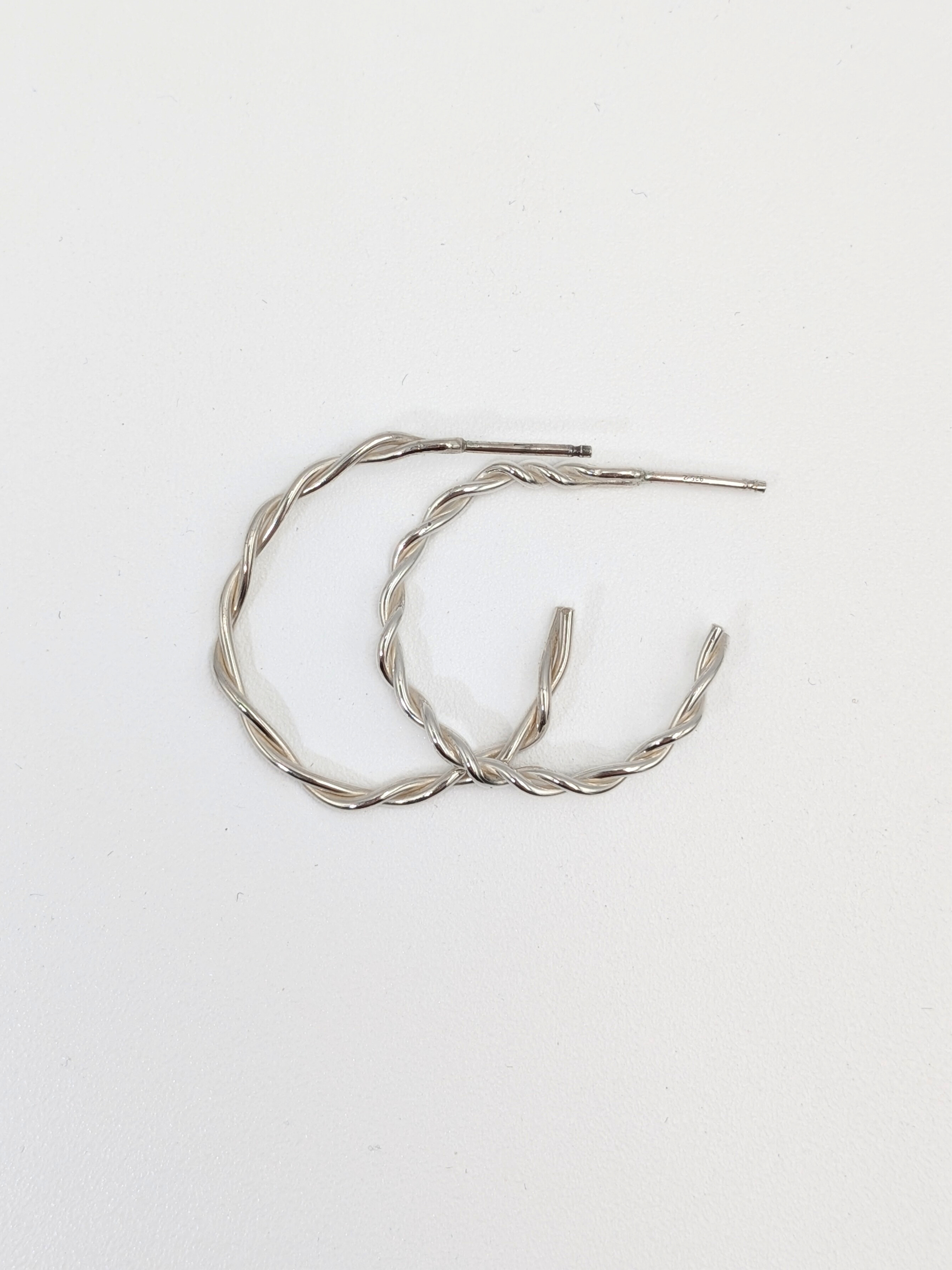 Geweven oorringen - Zilver vanconcepts.be