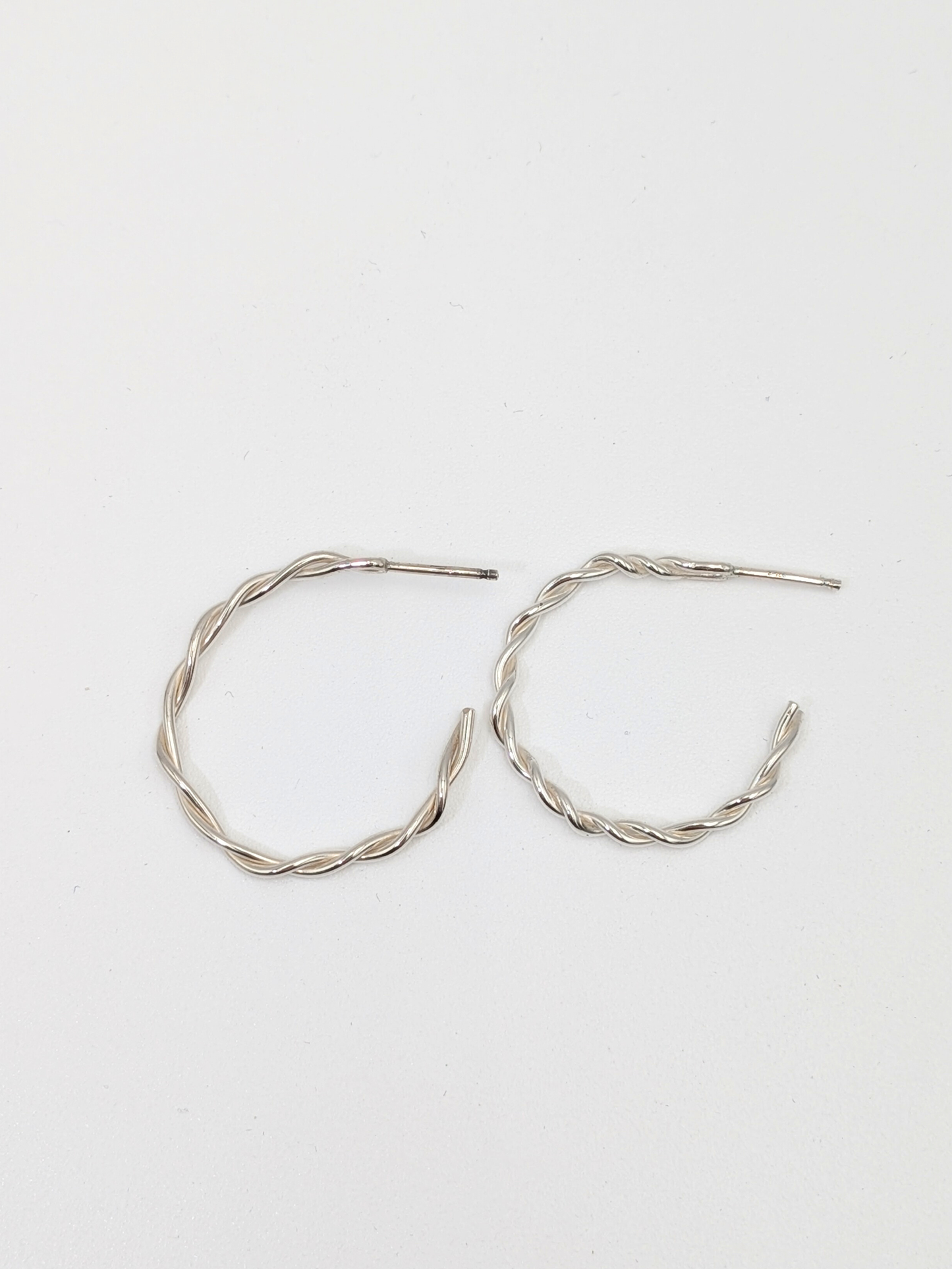 Geweven oorringen - Zilver vanconcepts.be