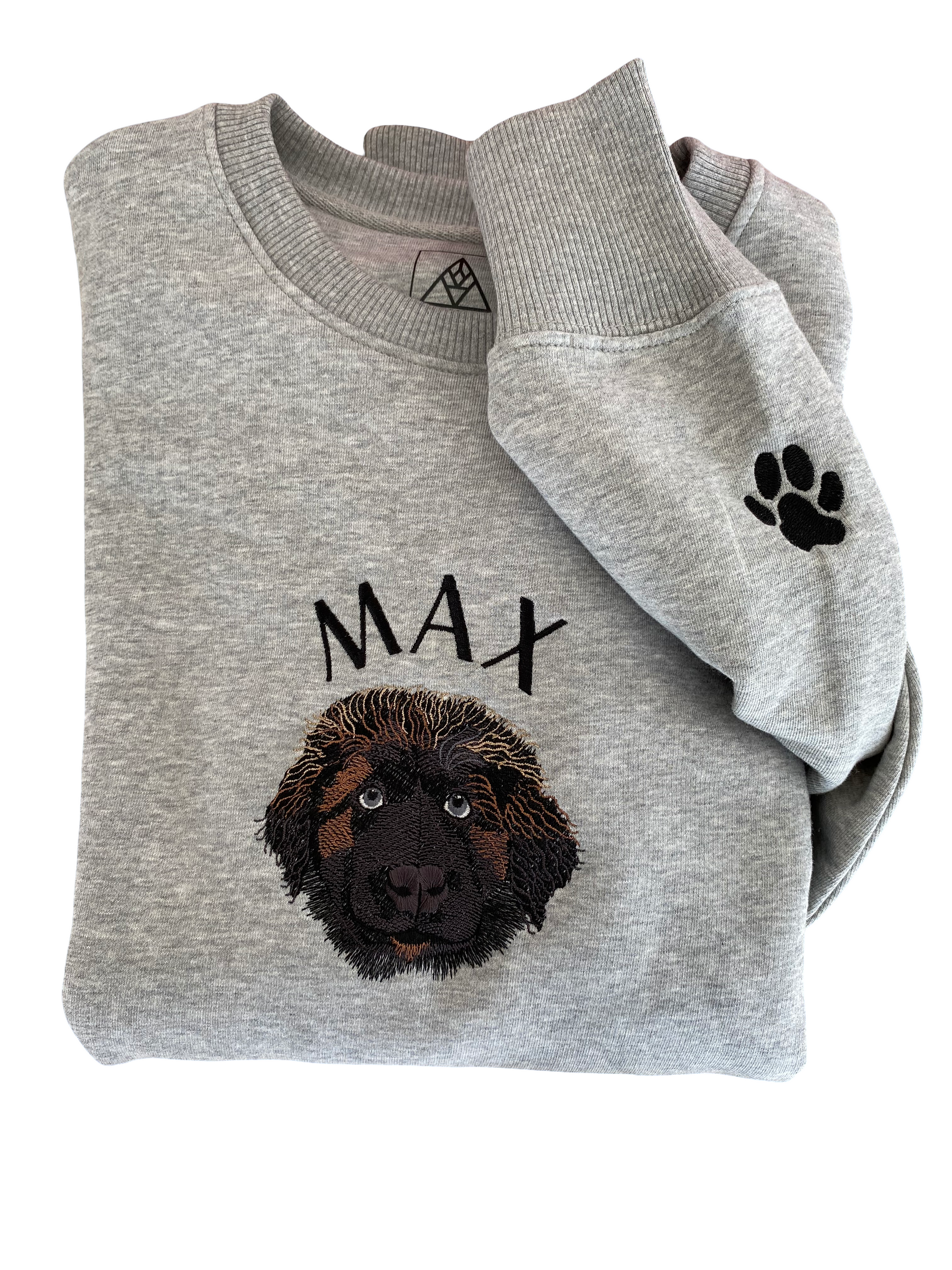 Trui met geborduurde huisdier vanconcepts.be