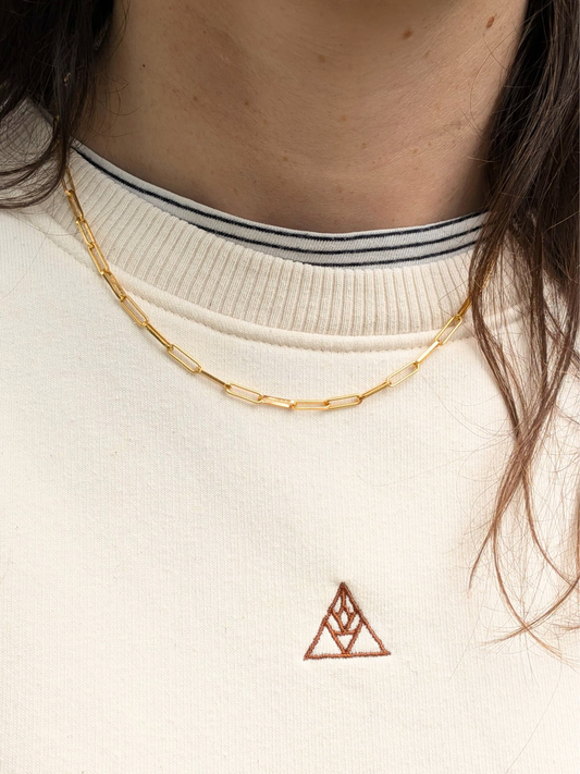 Ketting grote schakel - Goud vermeil vanconcepts.be