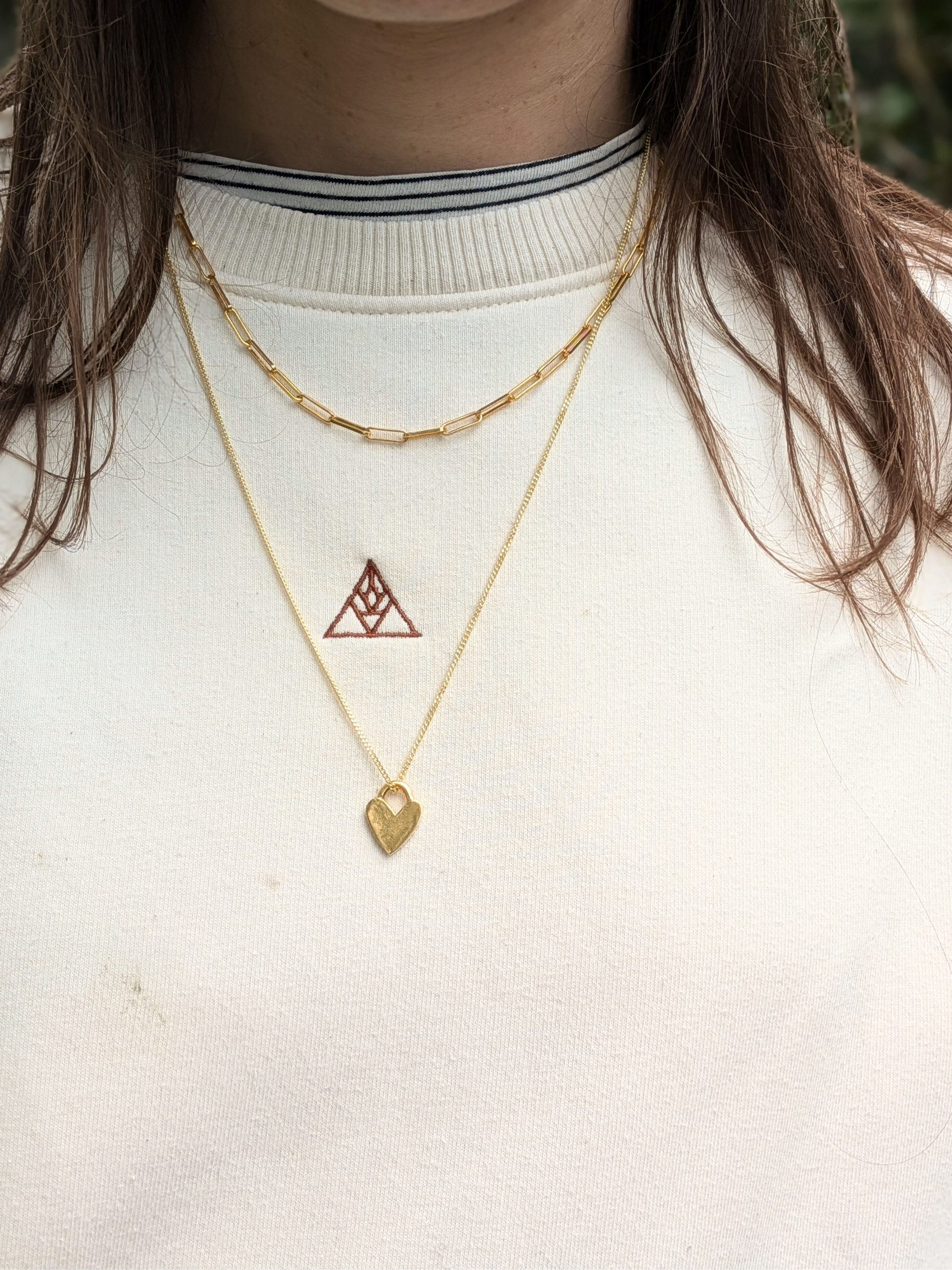 Ketting grote schakel - Goud vermeil vanconcepts.be