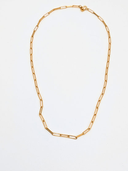 Ketting grote schakel - Goud vermeil vanconcepts.be