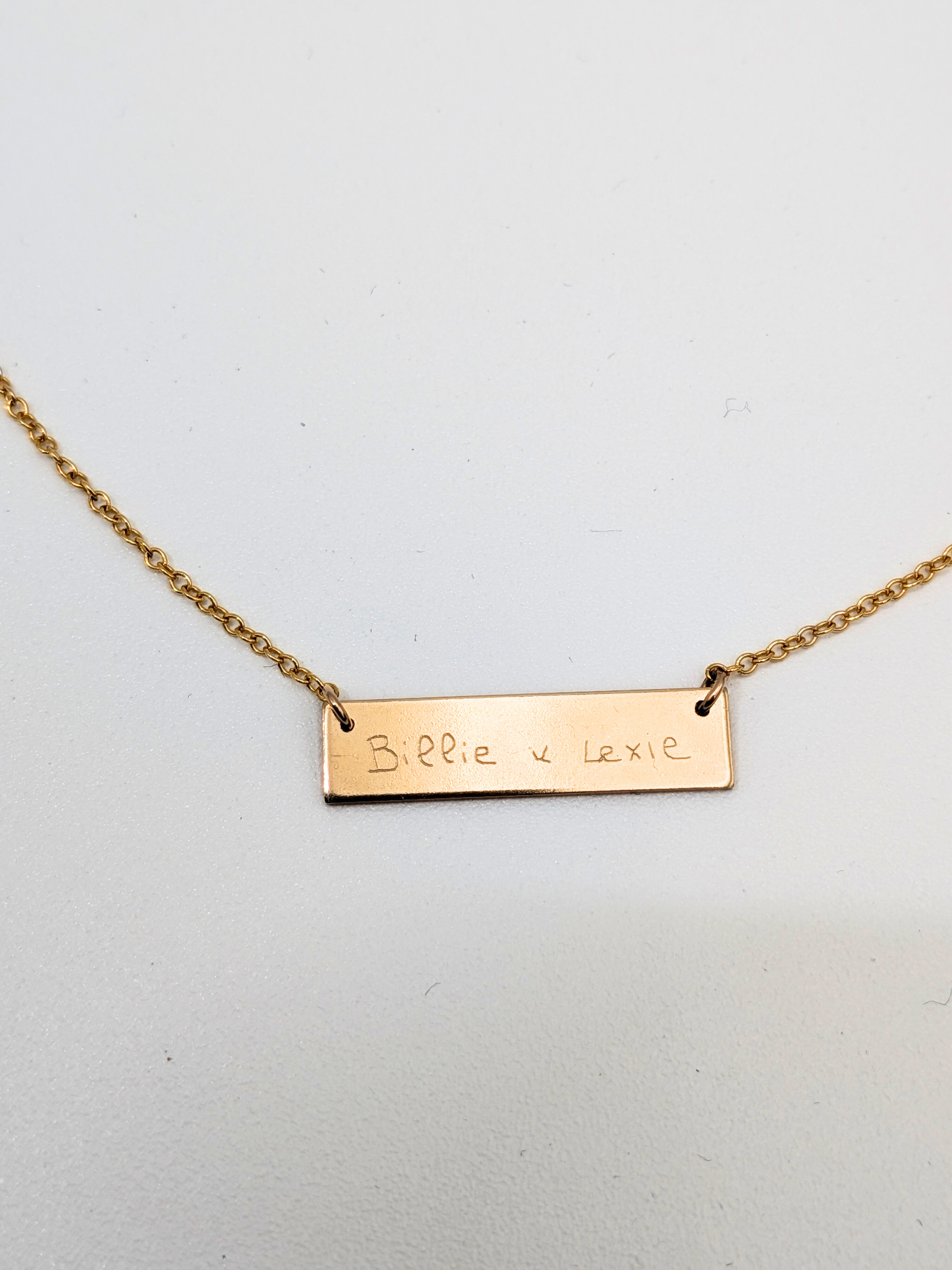 Ketting met bar - Gold filled vanconcepts.be