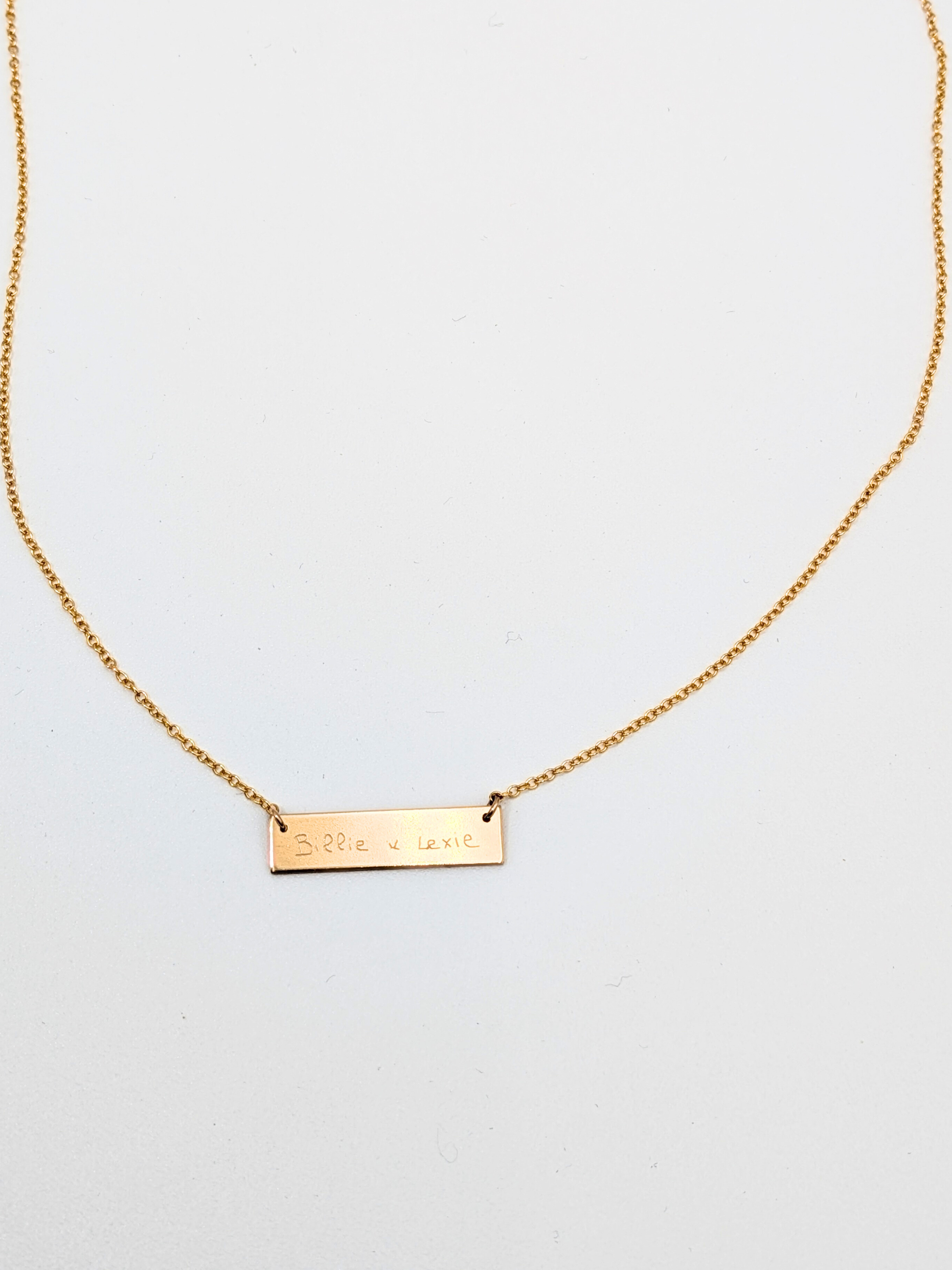 Ketting met bar - Gold filled vanconcepts.be