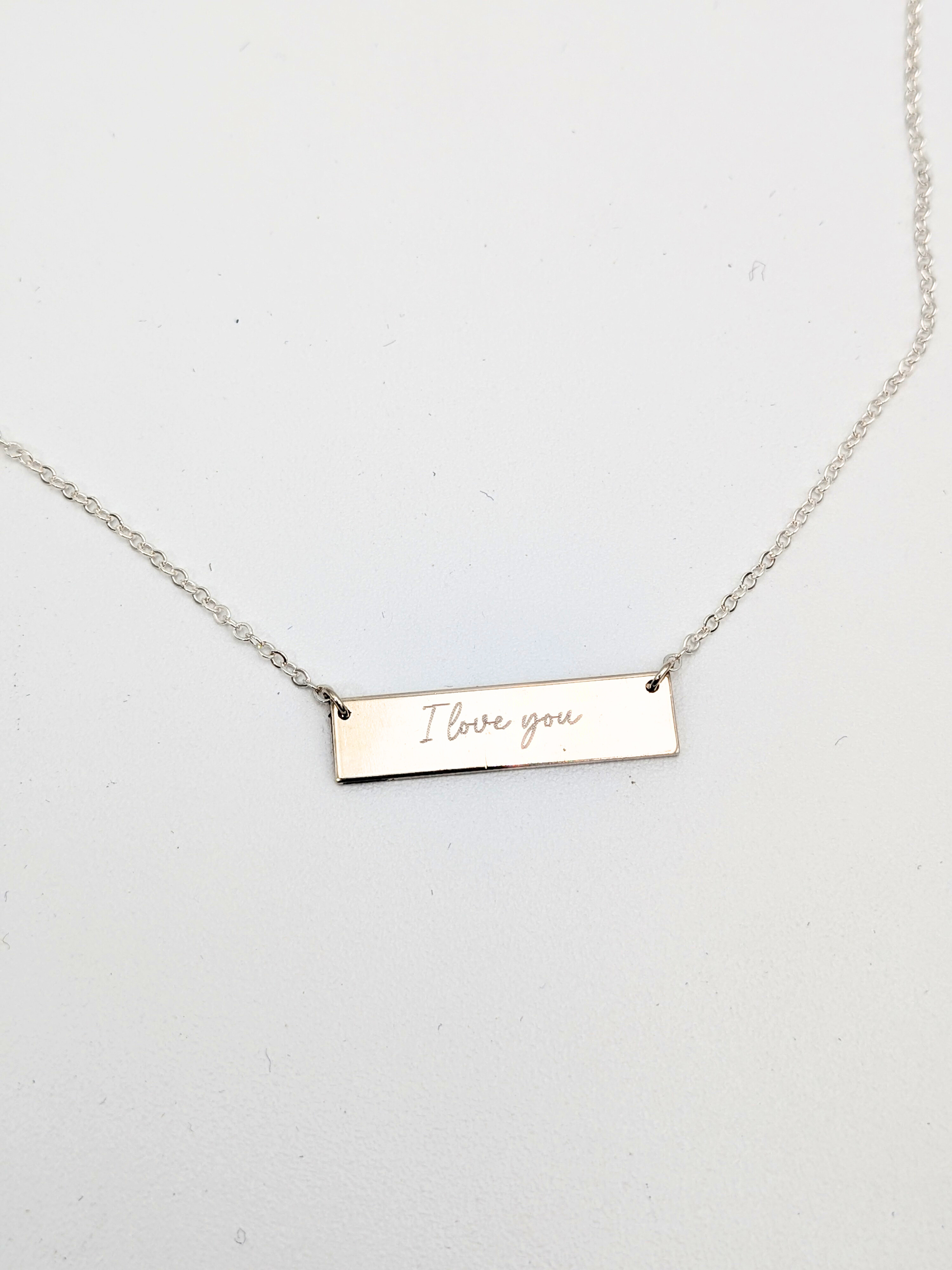 Ketting met bar - Zilver vanconcepts.be