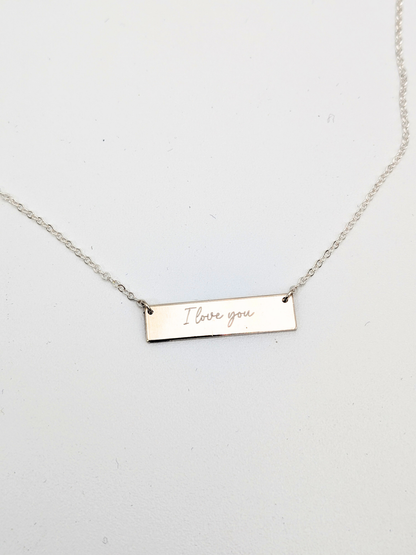 Ketting met bar - Zilver vanconcepts.be