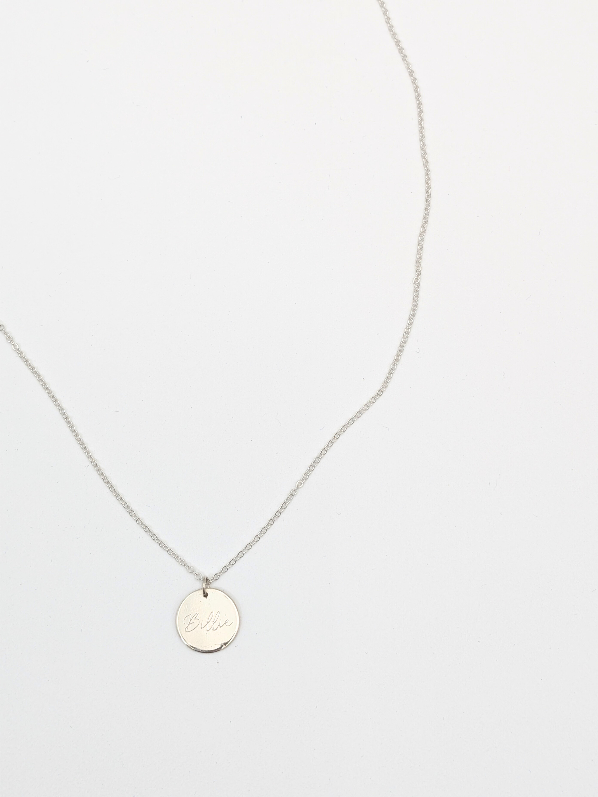 Ketting met ronde hanger - Zilver vanconcepts.be