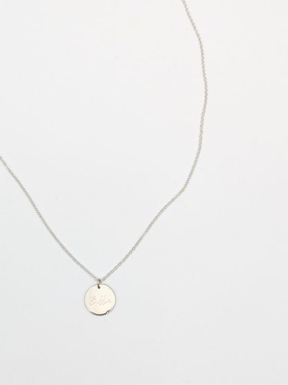 Ketting met ronde hanger - Zilver vanconcepts.be