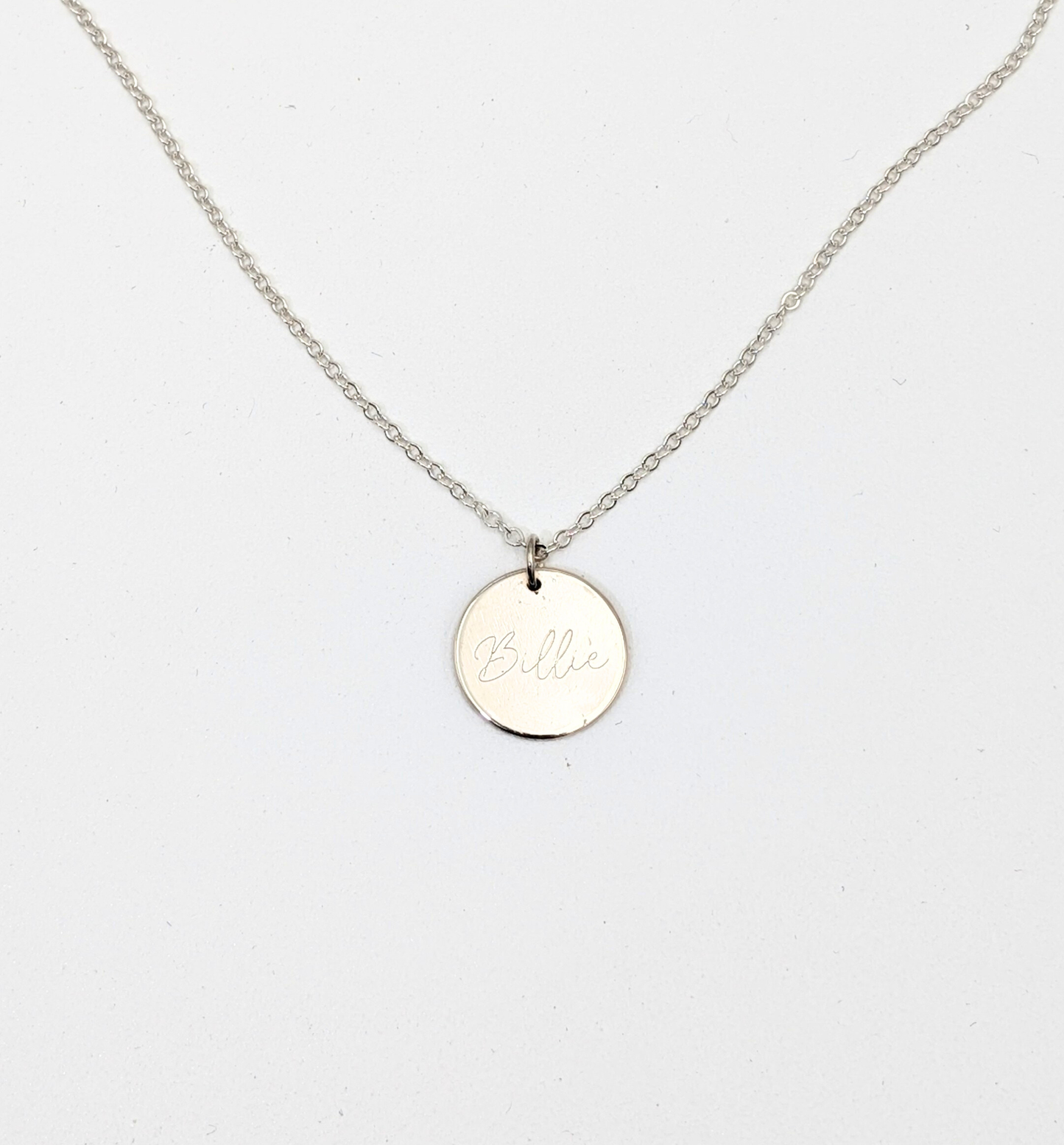 Kinderketting met ronde hanger - Zilver vanconcepts.be