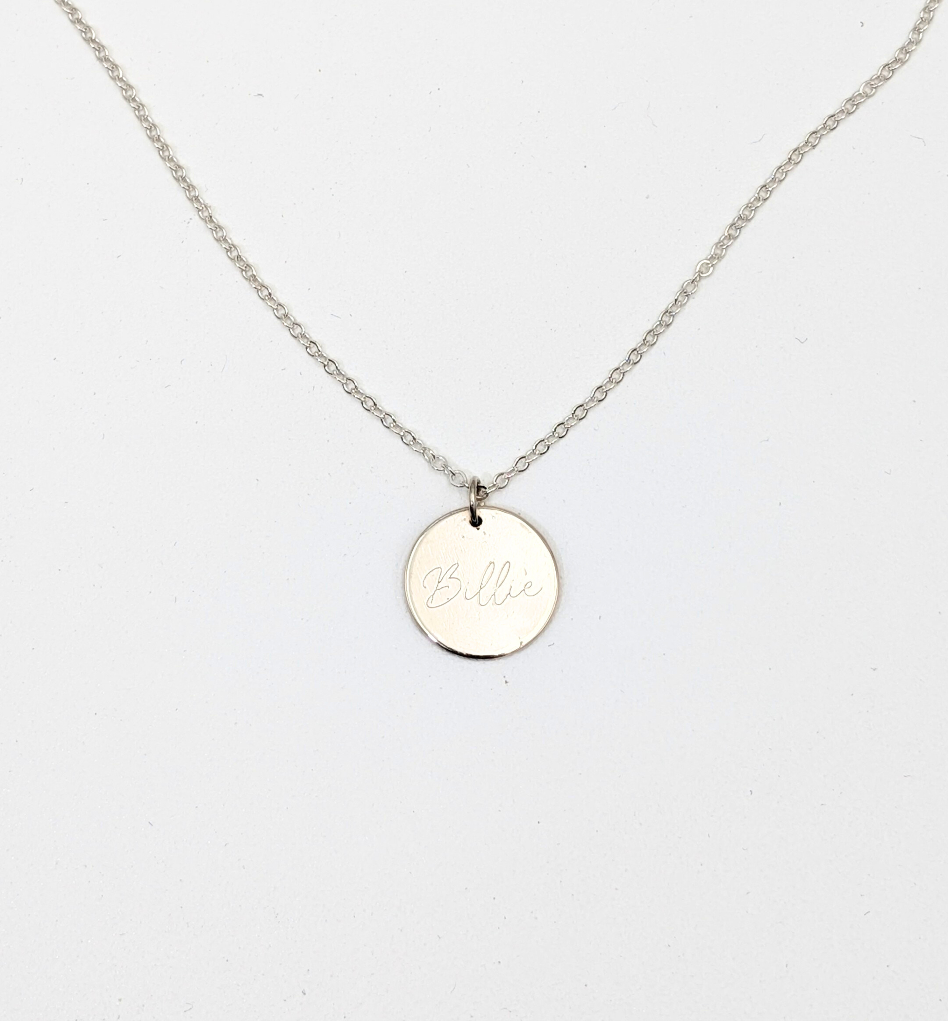Ketting met ronde hanger - Zilver vanconcepts.be