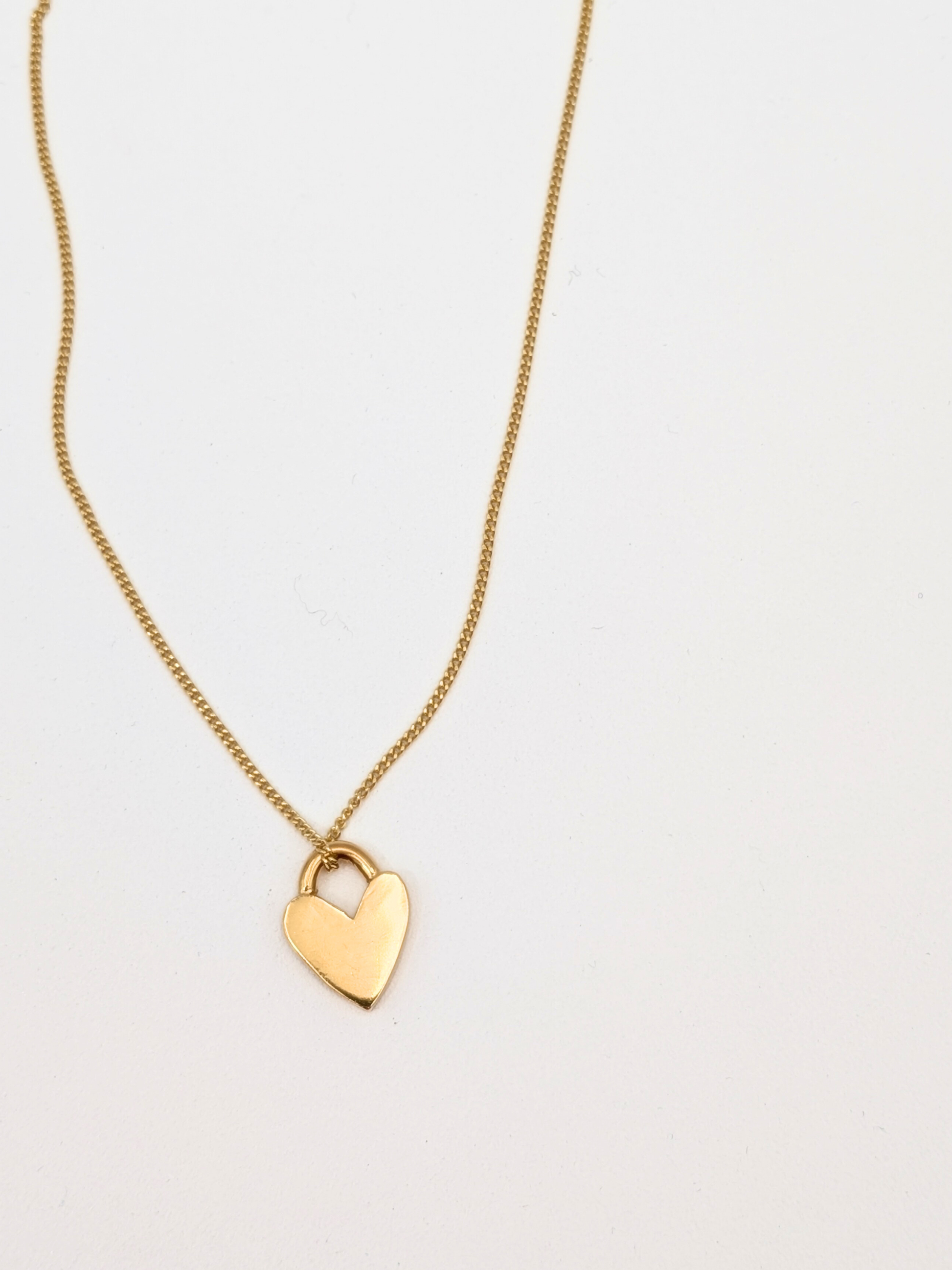 Bold hearts ketting - Goud vermeil vanconcepts.be
