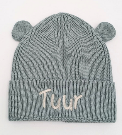 Muts voor baby-en peuter met tekst vanconcepts.be