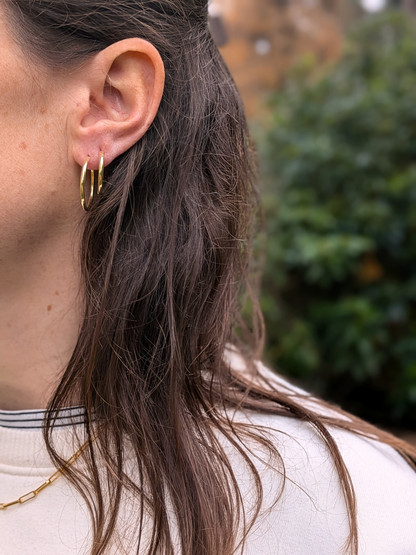 Classic hoops - Goud vermeil vanconcepts.be