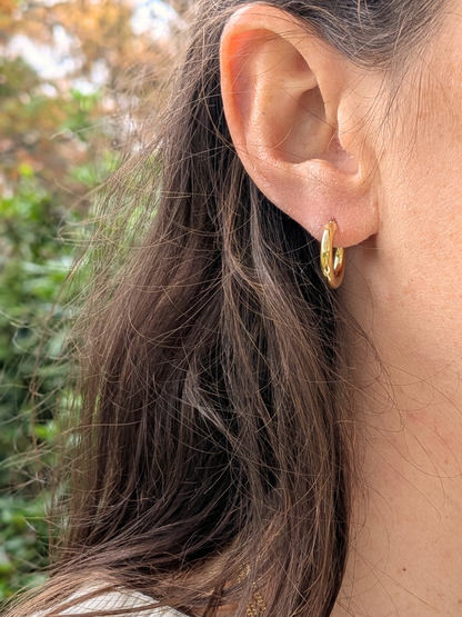 Bold hoops - Goud vermeil vanconcepts.be
