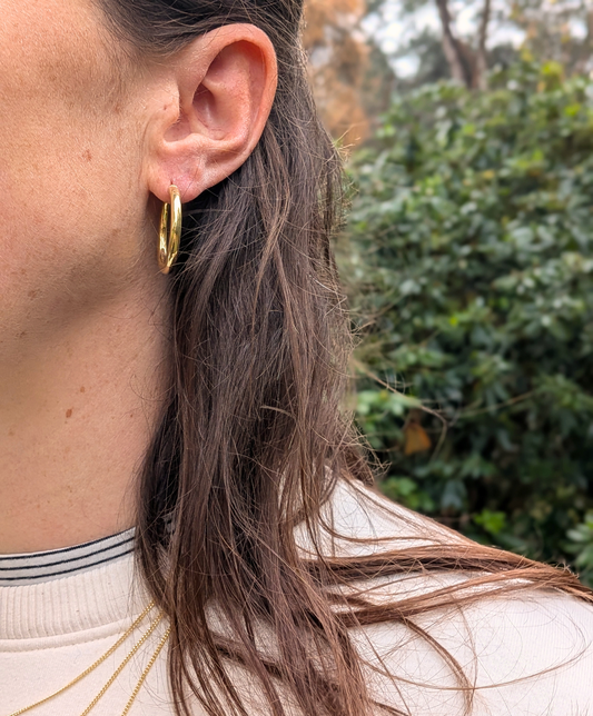 Bold hoops - Goud vermeil vanconcepts.be