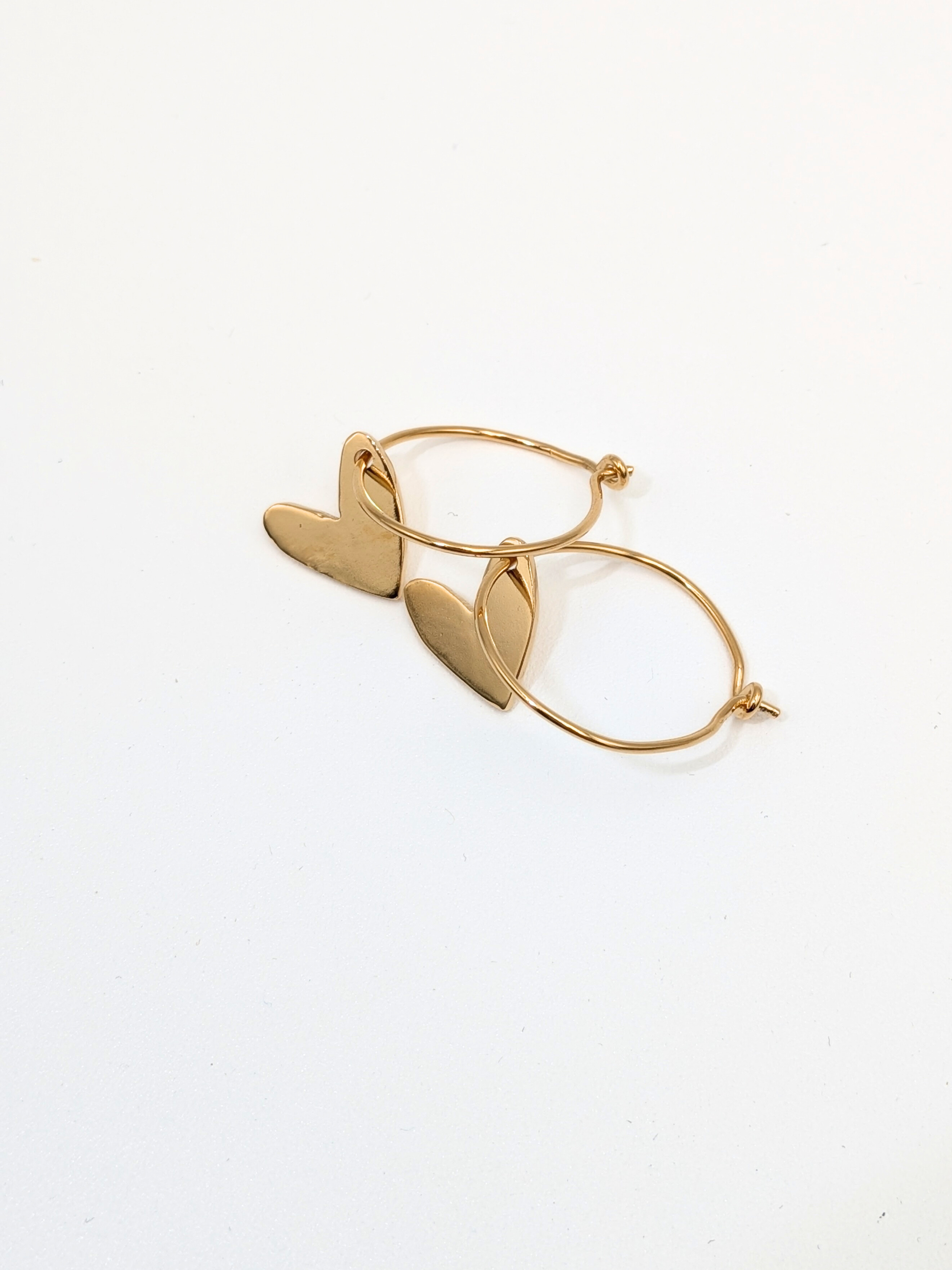 Rebel Hearts oorbellen - Goud vermeil vanconcepts.be