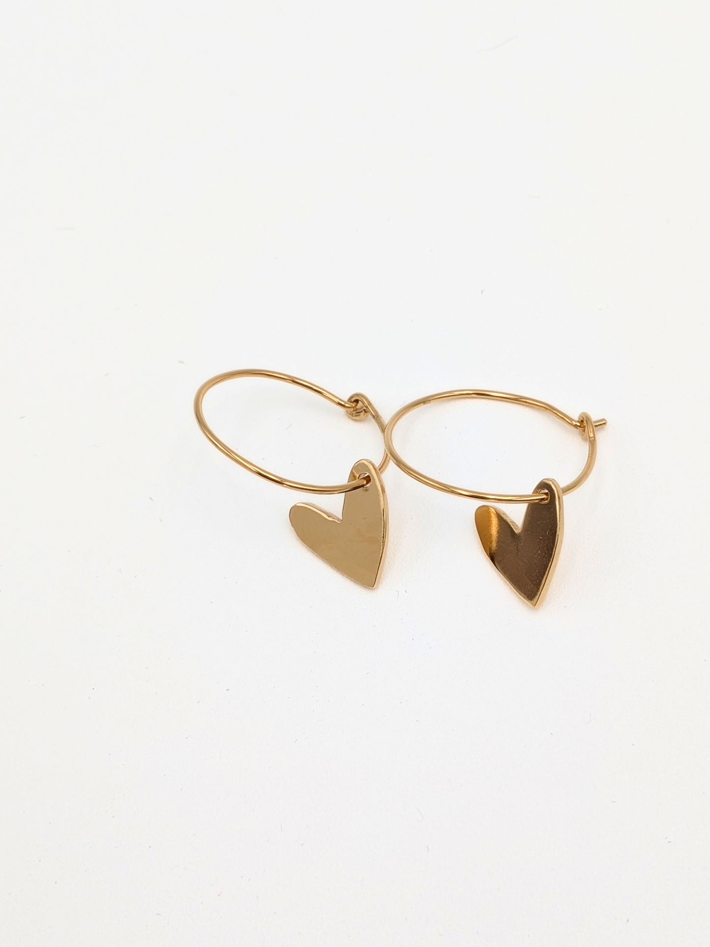 Rebel Hearts oorbellen - Goud vermeil vanconcepts.be