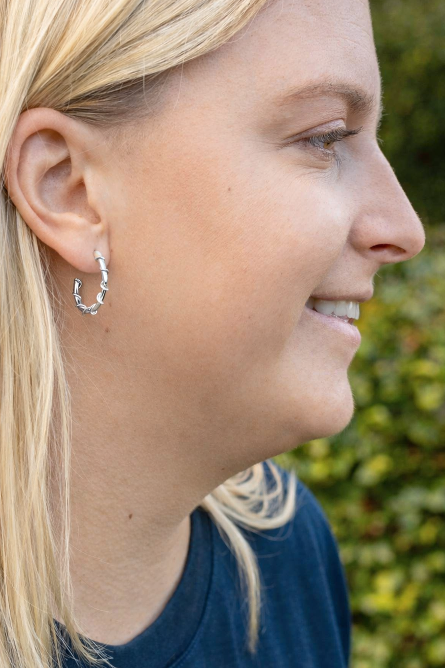 Spiraal oorbellen - Zilver