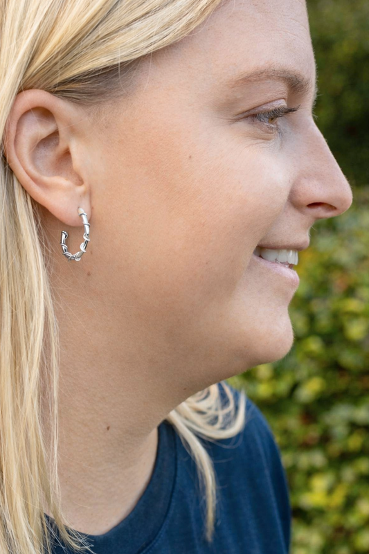 Spiraal oorbellen - Zilver