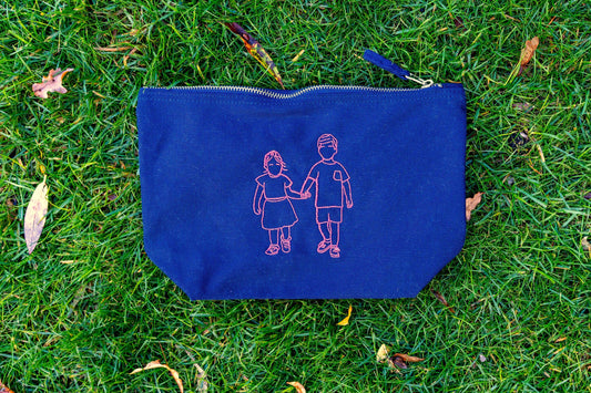 Toilettas met lijntekening vanconcepts.be