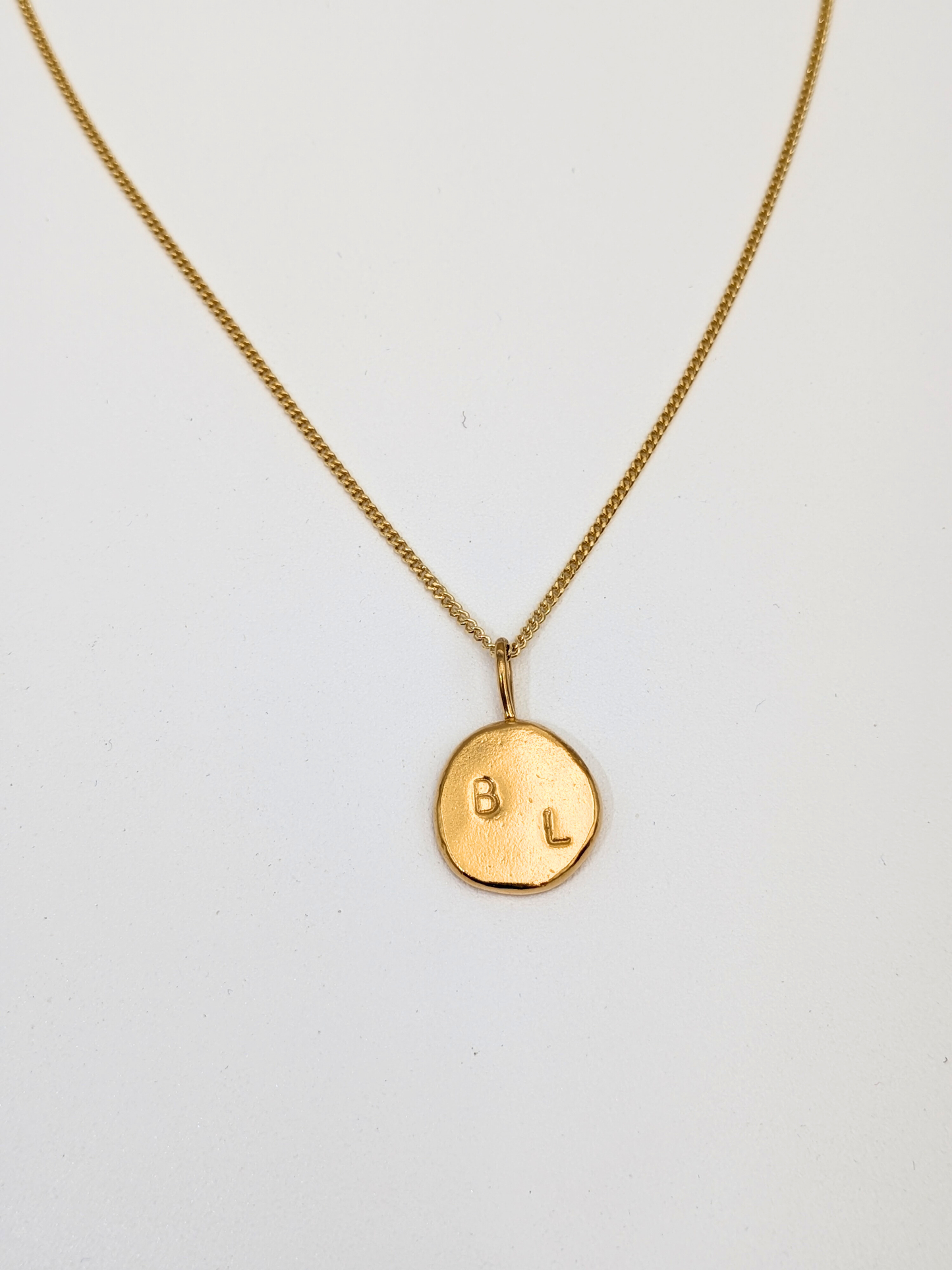 Bold Circle ketting - Goud vermeil vanconcepts.be