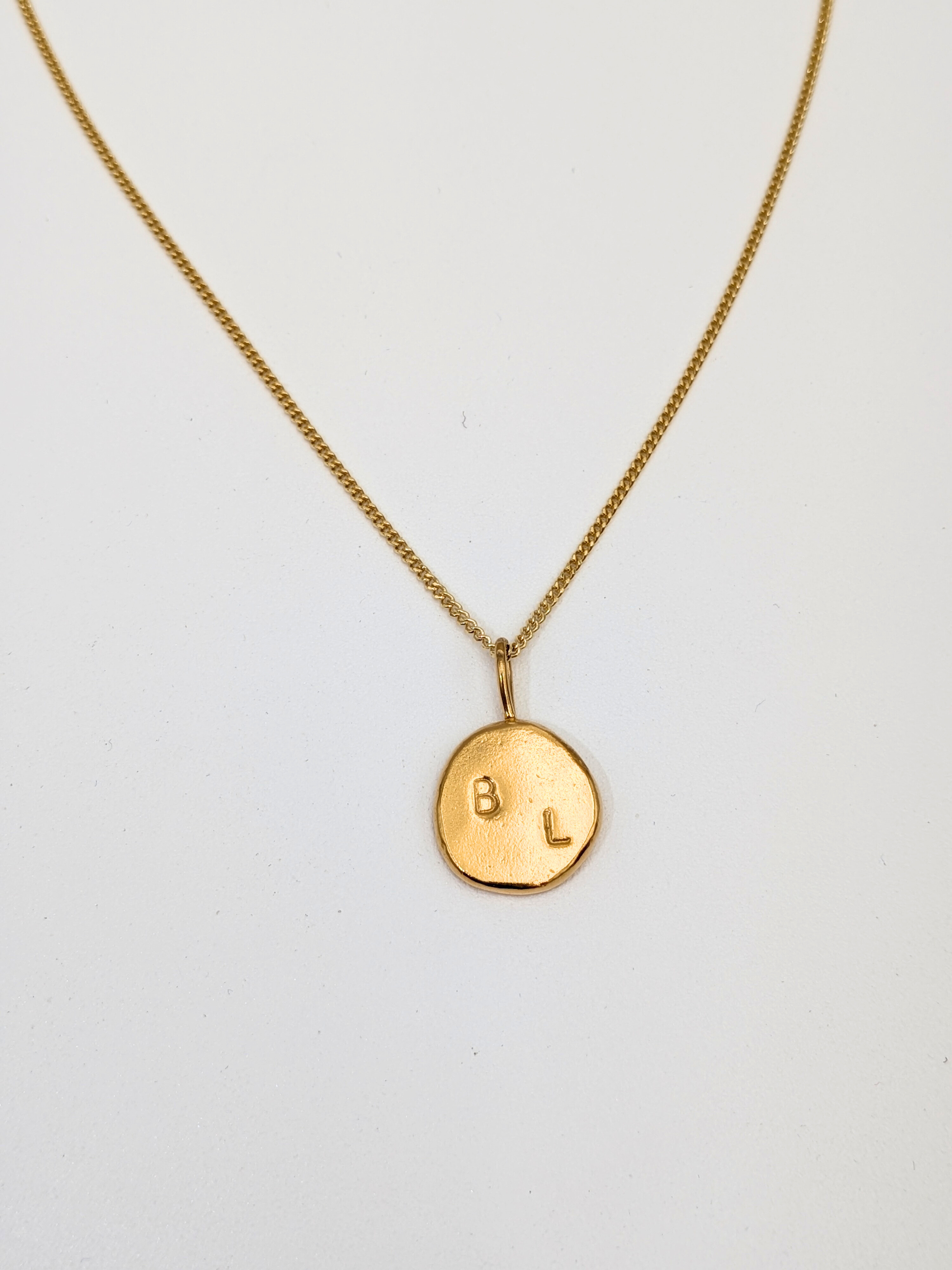 Bold Circle ketting - Goud vermeil vanconcepts.be