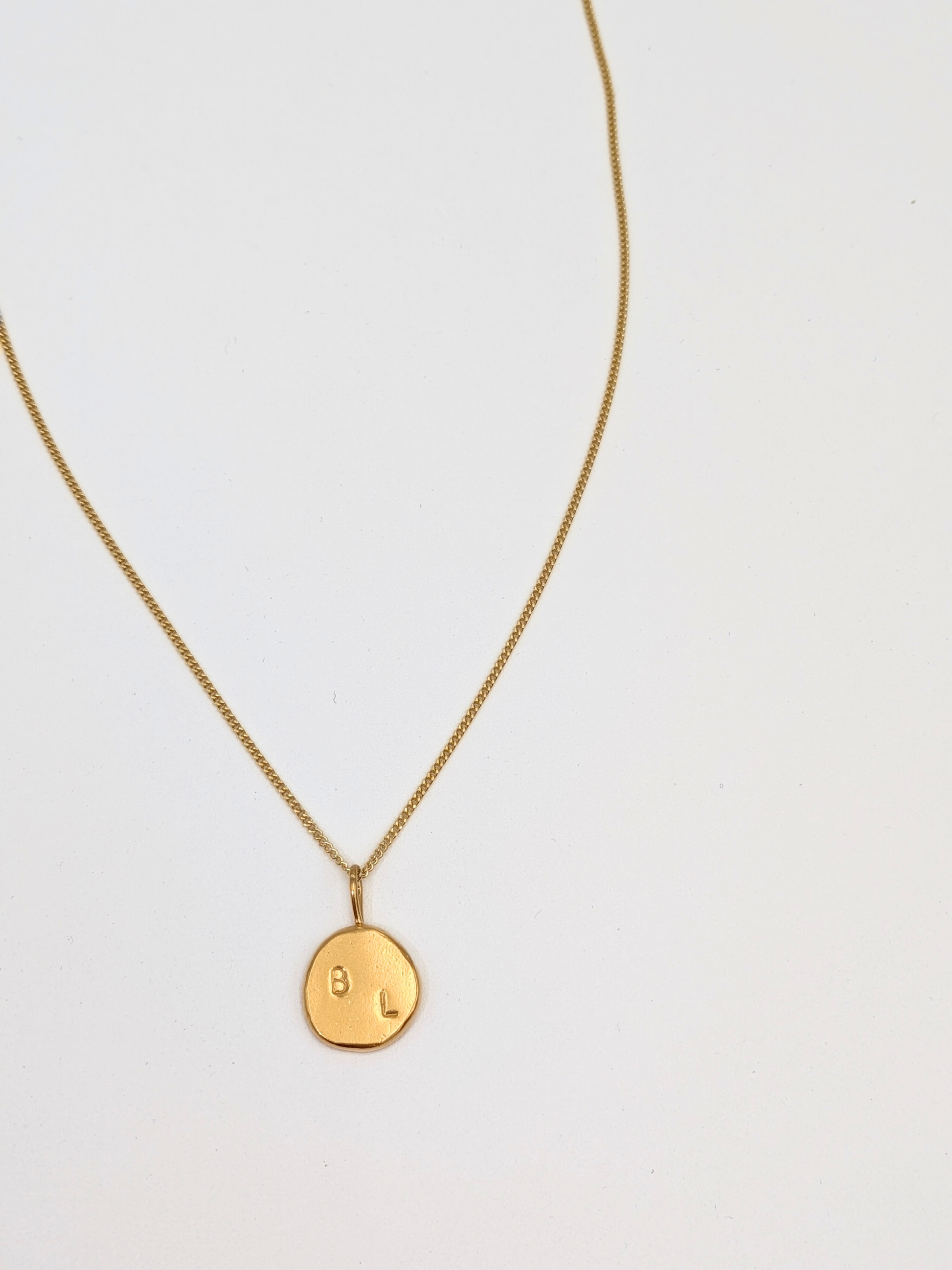 Bold Circle ketting - Goud vermeil vanconcepts.be