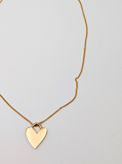Bold hearts ketting - Goud vermeil vanconcepts.be