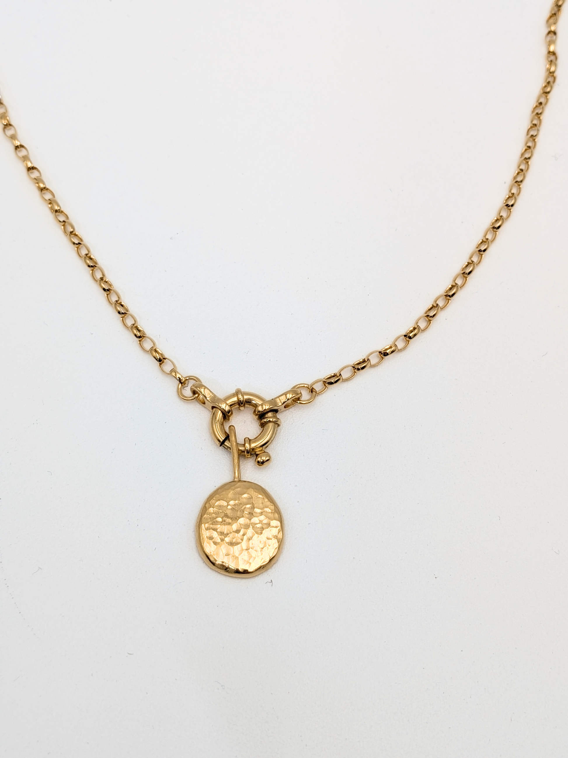 Ketting met bedel - Goud vermeil vanconcepts.be
