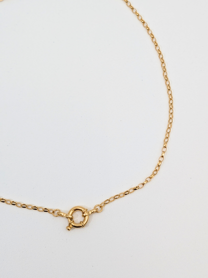 Ketting met bedel - Goud vermeil vanconcepts.be