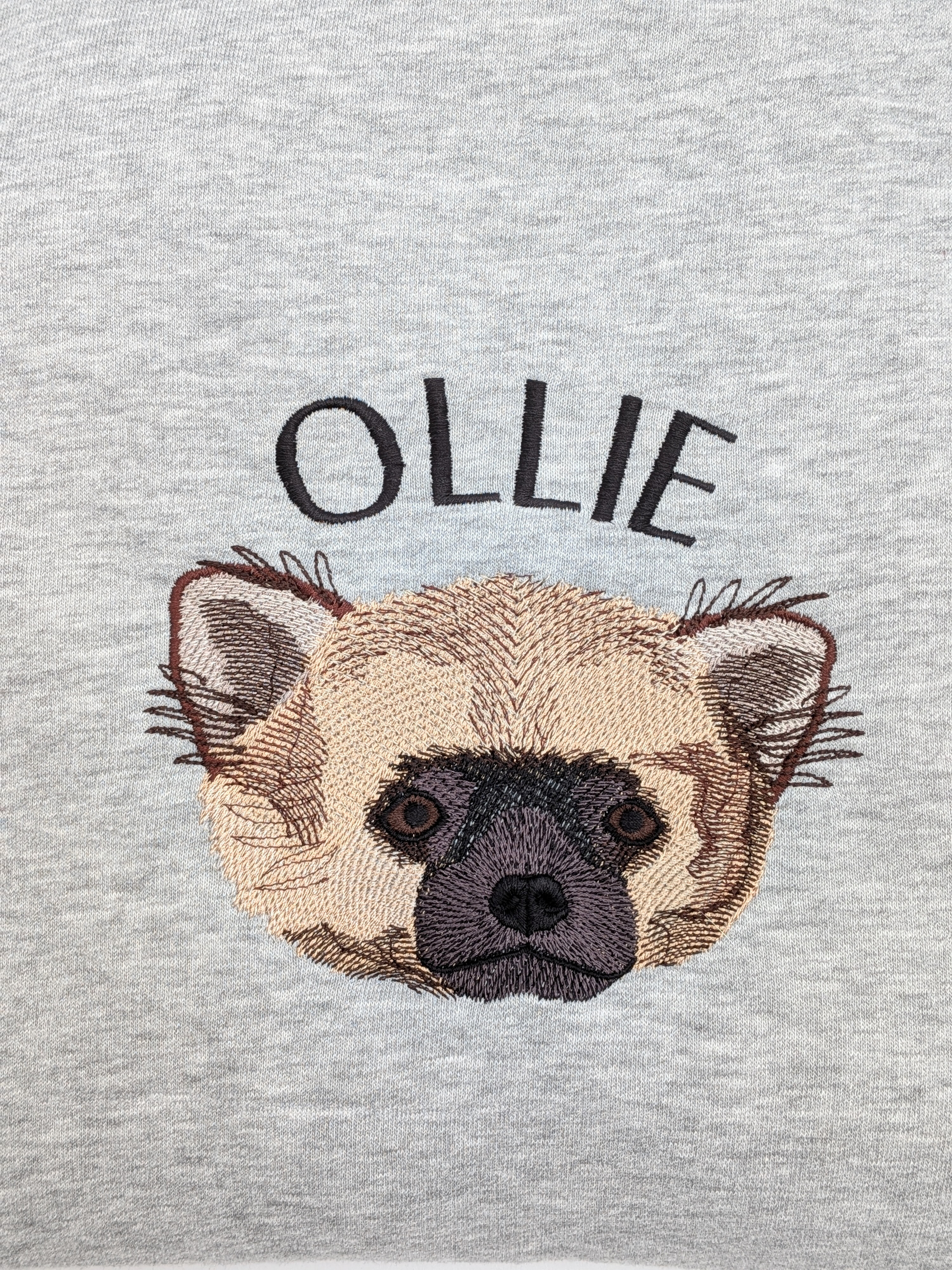 Trui met geborduurde huisdier vanconcepts.be