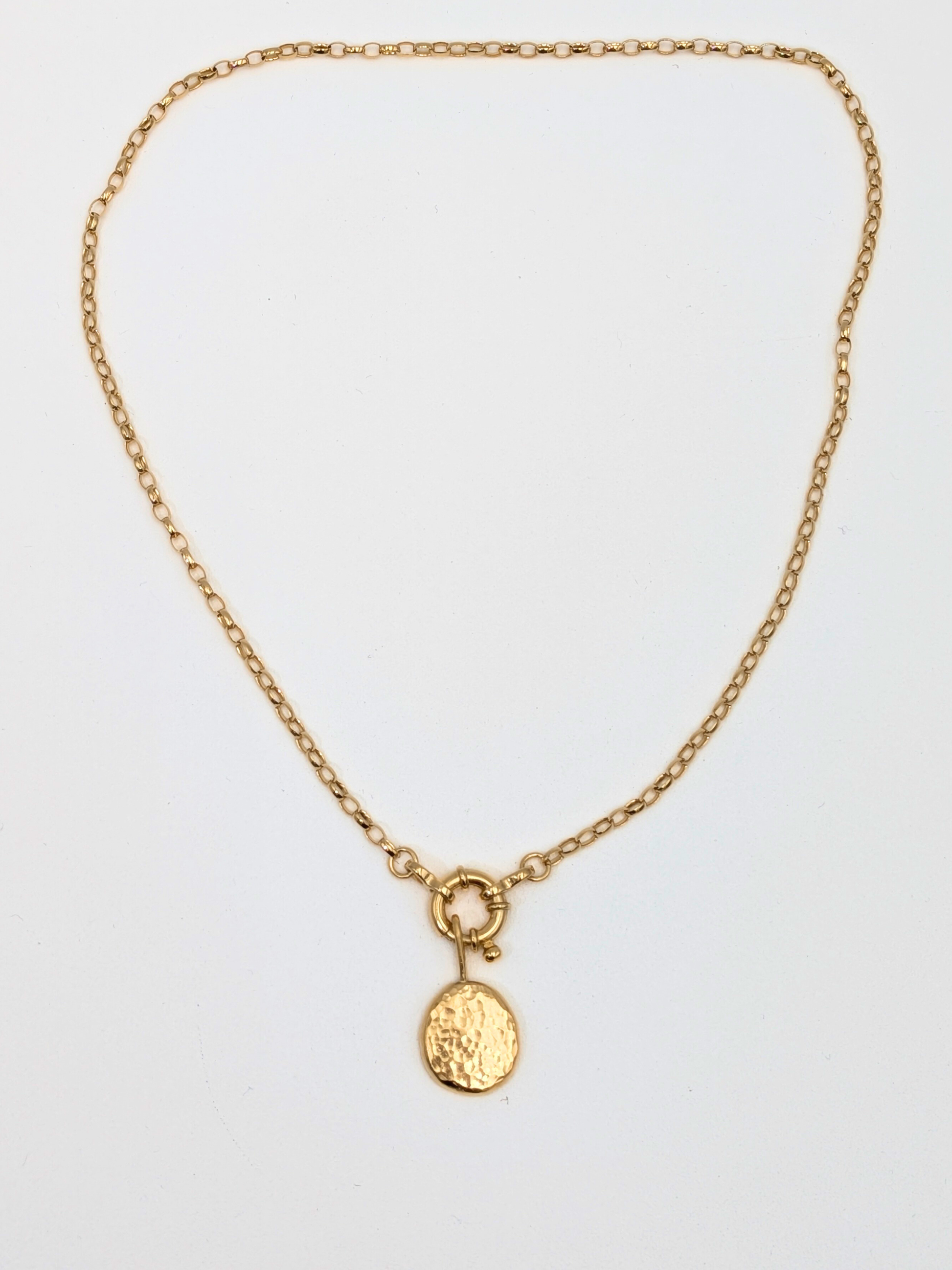Ketting met bedel - Goud vermeil vanconcepts.be