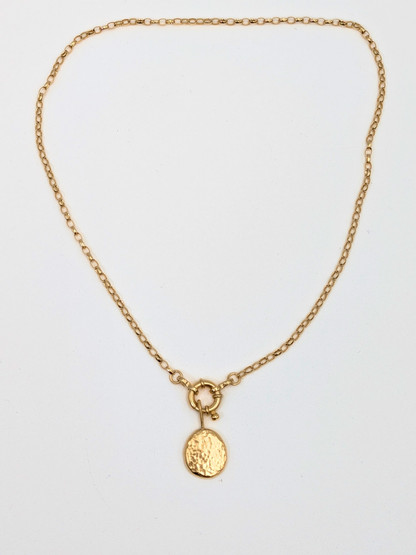 Ketting met bedel - Goud vermeil vanconcepts.be