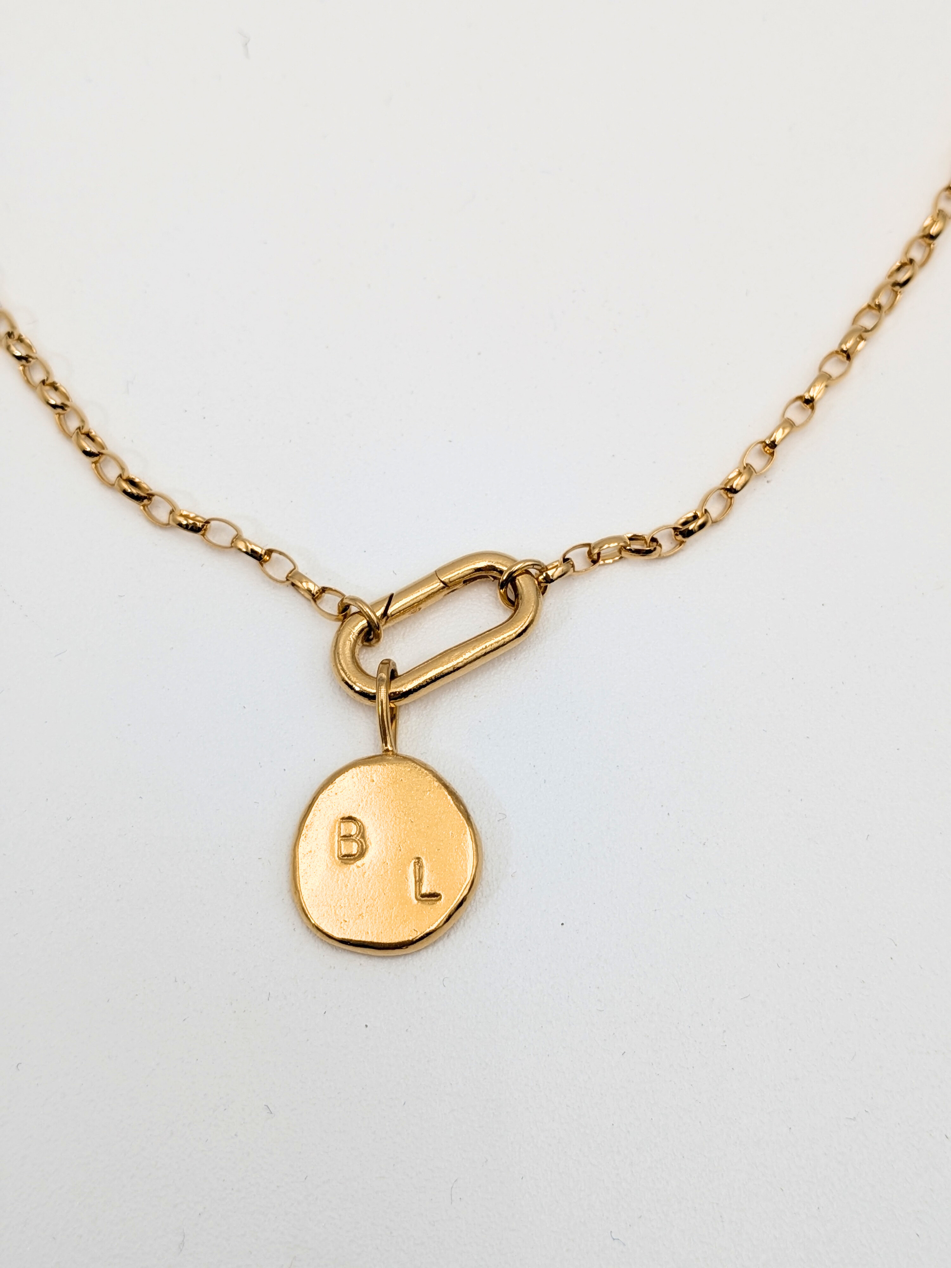Ketting met bedel - Goud vermeil vanconcepts.be